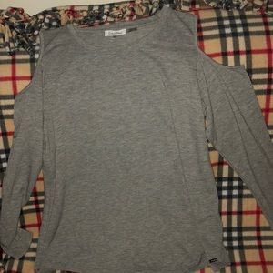 NWOT Calvin Klein cold shoulder scoop neck Sweater